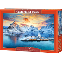 CASTORLAND Puzzle Východ slnka nad Sakrisøy, Lofoty, Nórsko 1000 dielikov