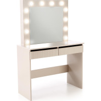 Toaletný stolík SUPERSTAR 2 s LED osvetlením - kašmírový