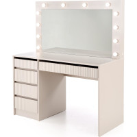 Toaletný stolík SUPERSTAR 2 XL s LED osvetlením - kašmírový