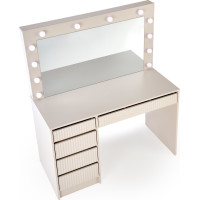 Toaletný stolík SUPERSTAR 2 XL s LED osvetlením - kašmírový