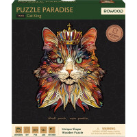 RoboTime Drevené puzzle Mačacie kráľ