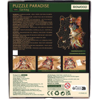 RoboTime Drevené puzzle Mačacie kráľ