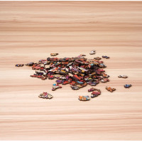 RoboTime Drevené puzzle Mačacie kráľ