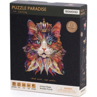 RoboTime Drevené puzzle Mačacie kráľ