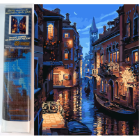 NORIMPEX Diamantové maľovanie Benátsky kanál 30x40cm