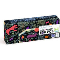 DJECO Panoramatické puzzle Kráľovstvo mačiek 500 dielikov