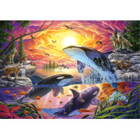EDUCA Puzzle Kosatky a vlci 4000 dielikov