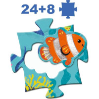 DJECO Puzzle Tactilo sea 24+8 dielikov