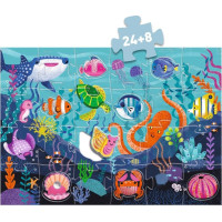 DJECO Puzzle Tactilo sea 24+8 dielikov