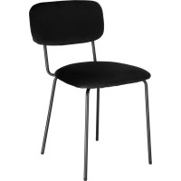 Jedálenská stolička LOUIS Velvet - čierna