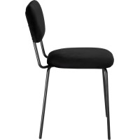 Jedálenská stolička LOUIS Velvet - čierna