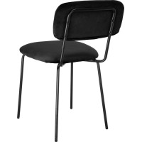 Jedálenská stolička LOUIS Velvet - čierna