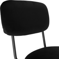 Jedálenská stolička LOUIS Velvet - čierna
