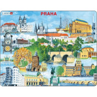 Larsen Vzdelávacie puzzle Praha Pamiatky 66 dielikov