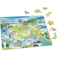 Larsen Vzdelávacie puzzle Česká republika Pamiatky 78 dielikov