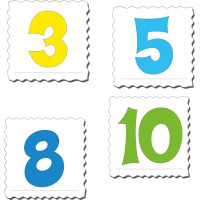 Larsen Vzdelávacie puzzle Čísla 1-10 10 dielikov