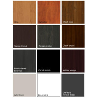 Závesný televízny stolík MODERN - 150x40x35 cm - s madlami