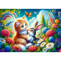 ART PUZZLE Puzzle Brašna králiček 25 dielikov