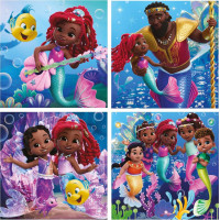 EDUCA Puzzle Disney Ariel 4v1 (12,16,20,25 dielikov)