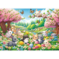 ART PUZZLE Puzzle Stretnutie zajačikov 25 dielikov