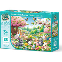 ART PUZZLE Puzzle Stretnutie zajačikov 25 dielikov