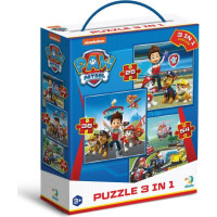 DODO Puzzle Tlapková patrola: Pripravenie do akcie 3v1 (25,36,54 dielikov)