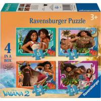 RAVENSBURGER Puzzle Vaiana 2, 4v1 (12,16,20,24 dielikov)