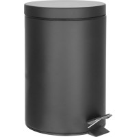 Aqualine SIMPLE LINE odpadkový kôš okrúhly 5l, čierna mat 26105