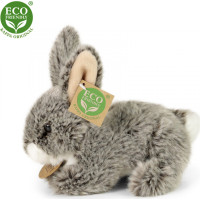 Rappa Plyšový králik tmavo šedý ležiaci 17 cm ECO-FRIENDLY