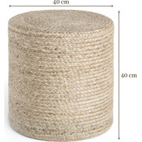 Sedací vak JUTTA POUF 106235 Beige/Grey