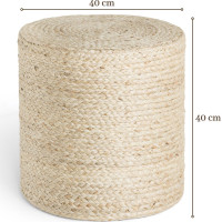 Sedací vak JUTTA POUF 106236 Ivory