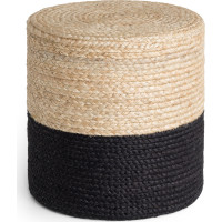 Sedací vak JUTTA POUF 106237 Beige/Black