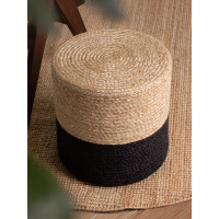 Sedací vak JUTTA POUF 106237 Beige/Black