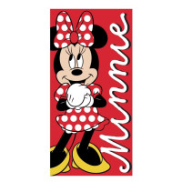 Bavlnená osuška MINNIE - 70x140 cm - červená