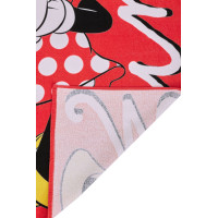 Bavlnená osuška MINNIE - 70x140 cm - červená
