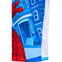 Detská rýchloschnúca osuška s kapucňou SPIDEY 50x100 cm - modrá