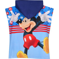 Detská rýchloschnúca osuška s kapucňou MICKEY MOUSE 50x100 cm - modrá
