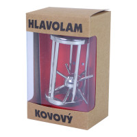 Hlavolam ježko v klietke kovový
