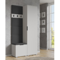 Čalúnený panel CLIF - 50 cm - tmavo šedý
