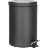 Aqualine SIMPLE LINE odpadkový kôš okrúhly 3l, čierna mat 26103