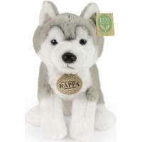 Rappa Plyšový pes husky sediaci 23 cm SOFT COLLECTION, ECO-FRIENDLY