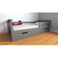 Detská posteľ z masívu borovice FRANK - 200x90 cm - šedá