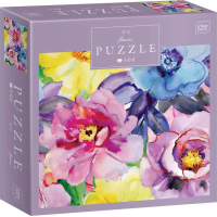 INTERDRUK Puzzle Flowers: Farebné kvety 500 dielikov