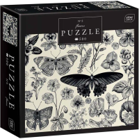 INTERDRUK Puzzle Flowers: Motýle a kvety 500 dielikov
