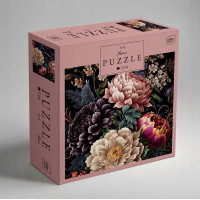 INTERDRUK Puzzle Flowers: Pivonky v rozpuku 500 dielikov