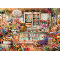 RAVENSBURGER Puzzle Romantické kvetinárstvo 1000 dielikov