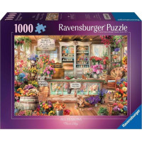 RAVENSBURGER Puzzle Romantické kvetinárstvo 1000 dielikov