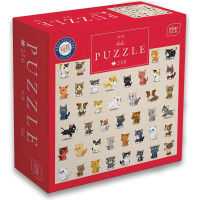 INTERDRUK Puzzle so samolepkami Mačky 250 dielikov
