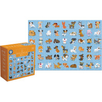 INTERDRUK Puzzle so samolepkami Psíci 250 dielikov