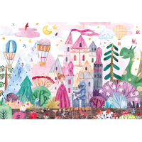 INTERDRUK Puzzle so samolepkami Zámok 250 dielikov